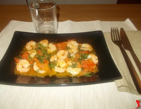 gamberetti e rucola