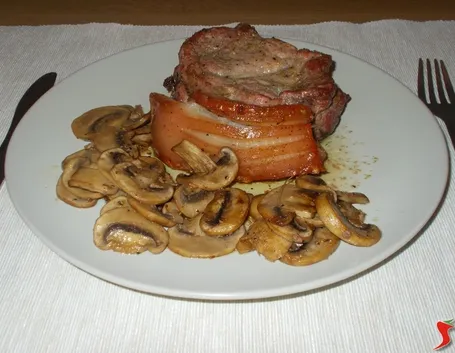 Arrosto con funghi