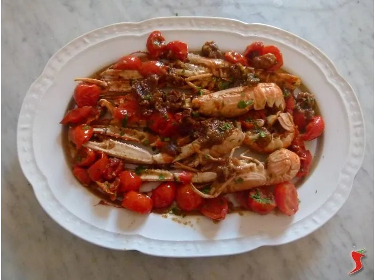 Gli scampi alla busara