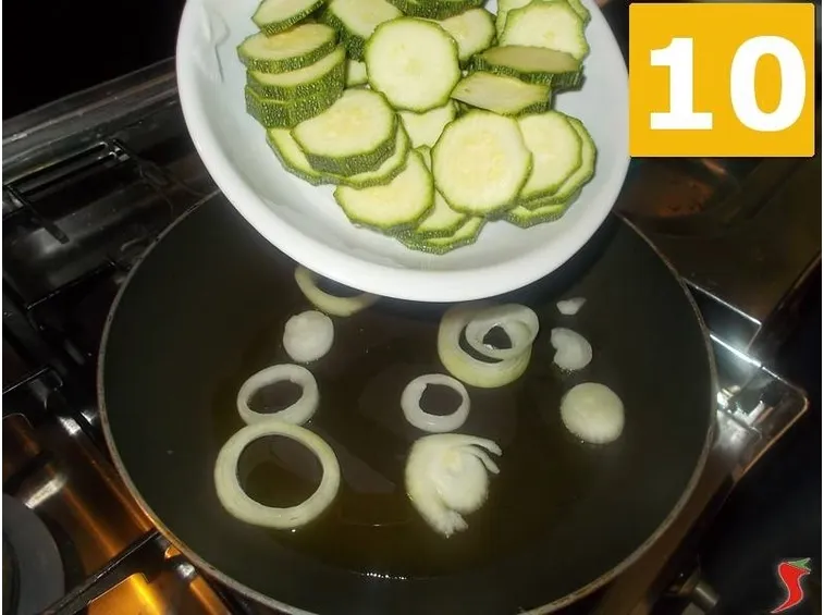 La cottura delle zucchine