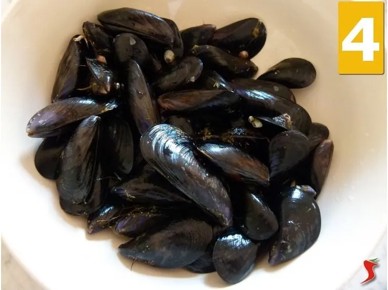 lavare le cozze