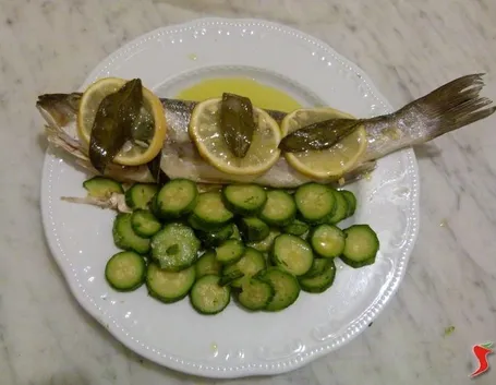 spigola al forno