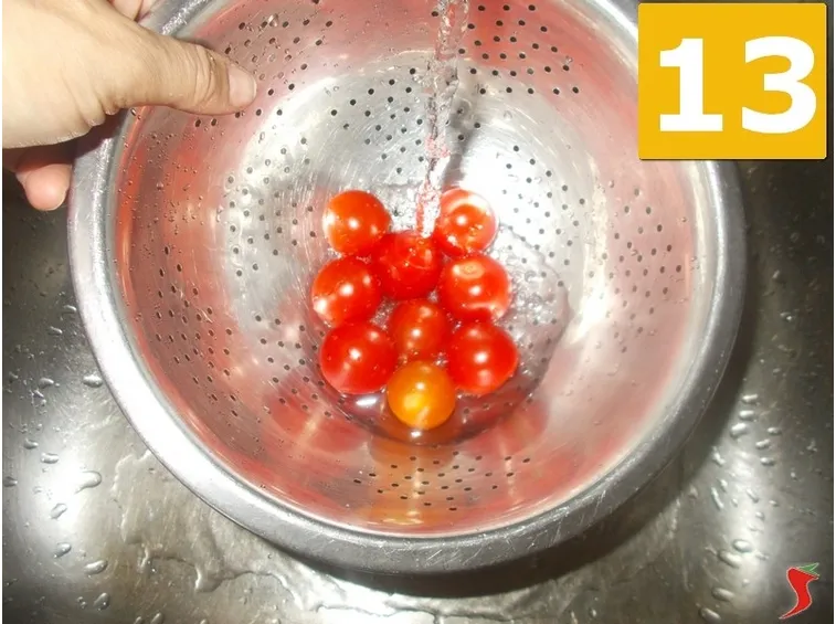 Lavorate i pomodori pachino