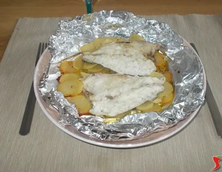 Orata al forno con le patate