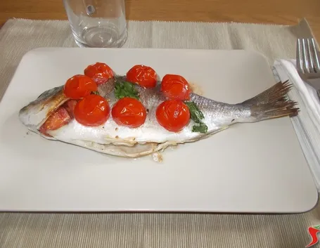 Orata pomodorini al forno