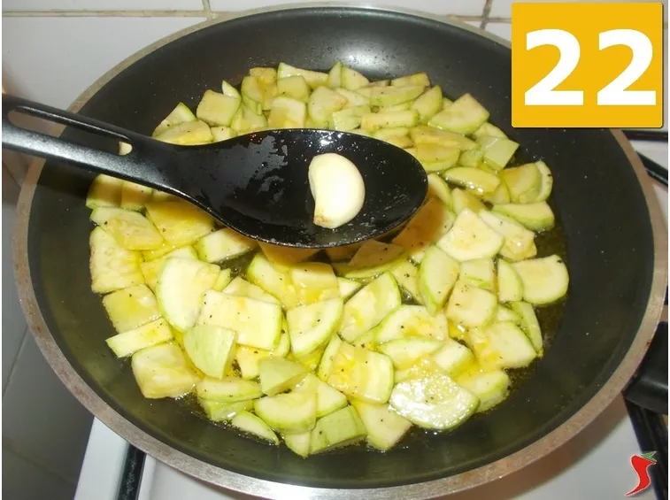 Finite di cuocere le zucchine