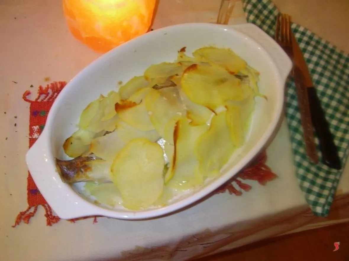 L'orata in crosta di patate