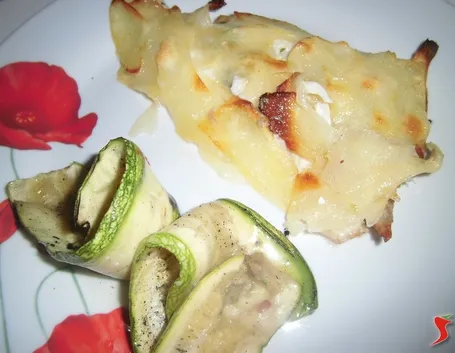 Filetto di orata con patate a scaglie