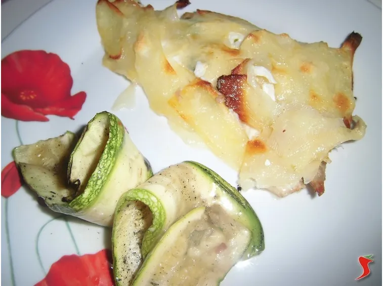 Filetto di orata con patate a scaglie