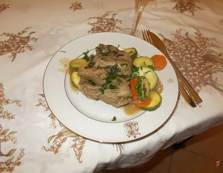 agnello con le verdure
