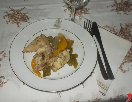 Il coniglio con i peperoni