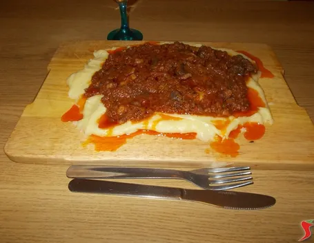 La polenta con il cervo