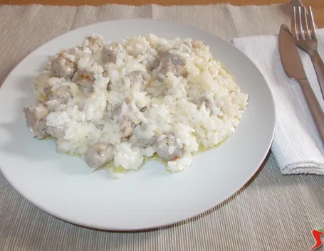 Risotto con salsicce