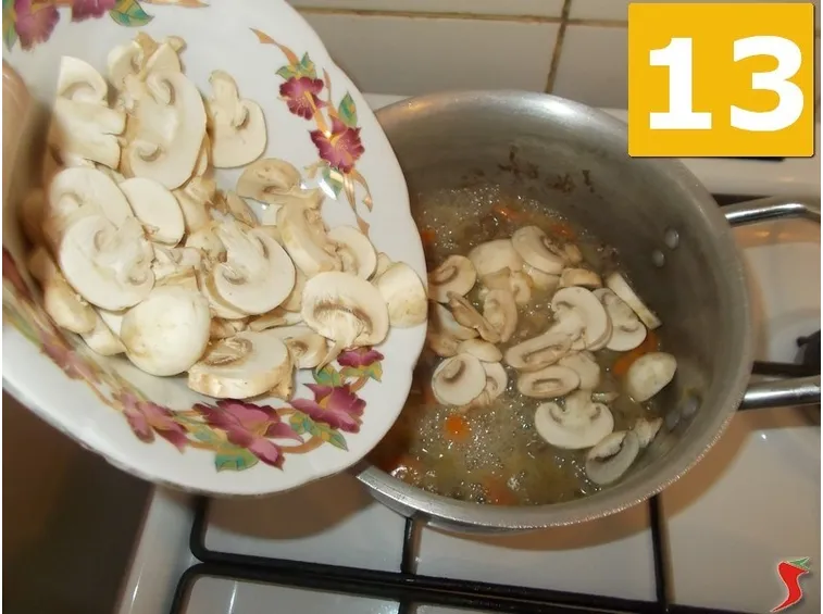 La cottura dei funghi