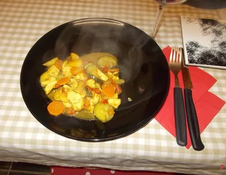 Il petto di pollo al curry