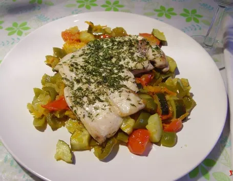 petto di pollo con verdure