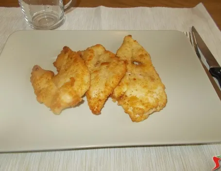 Il petto di pollo impanato