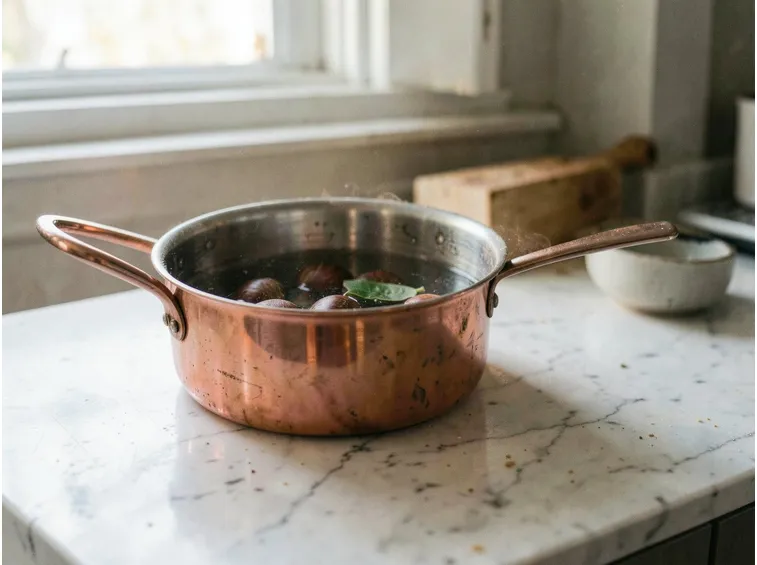 Come preparare le castagne e le cipolle prima della teglia