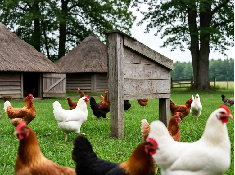 Pollo bio allevato a terra