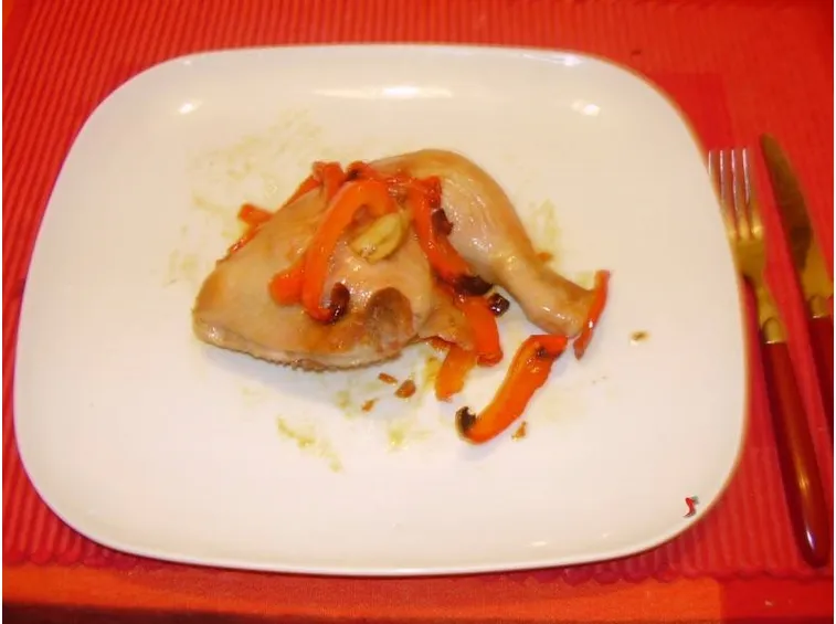 pollo con i peperoni