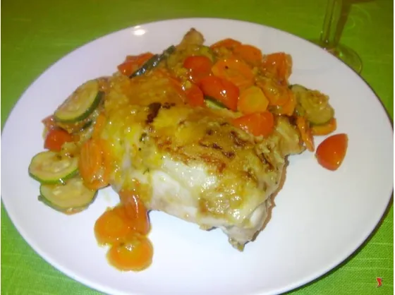POLLO con verdure