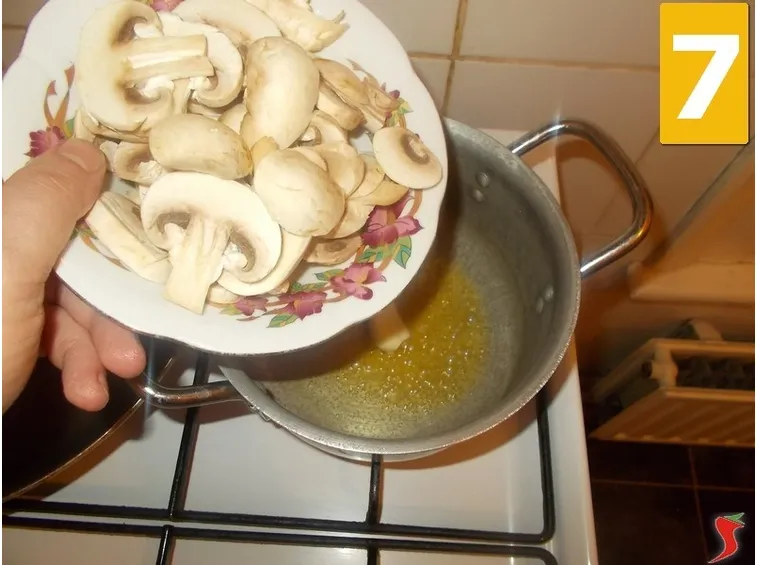 La cottura dei funghi