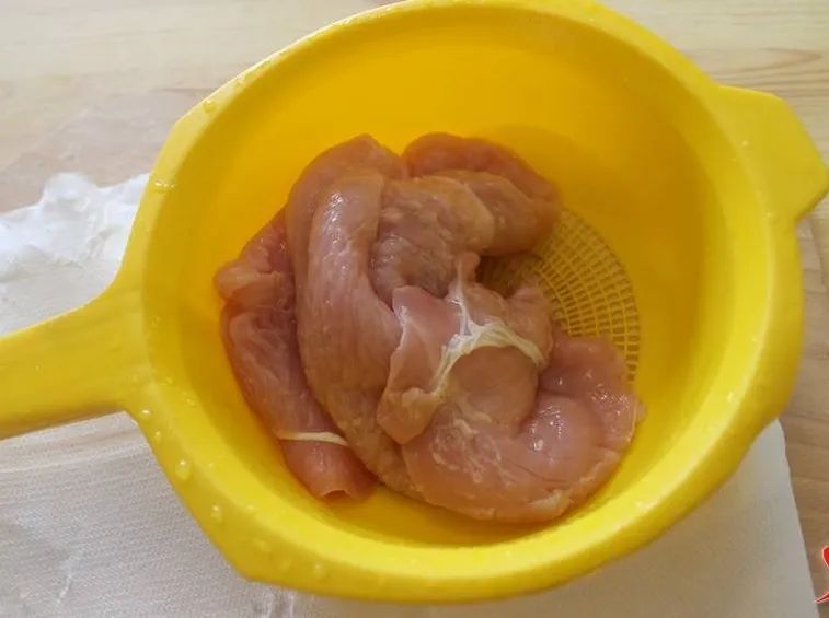 lavare il pollo
