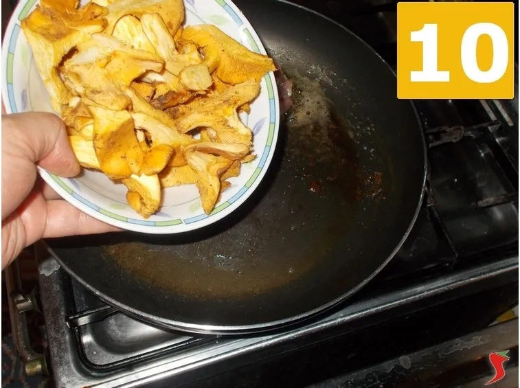 Continuate la ricetta