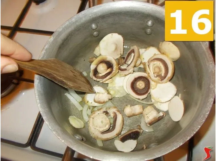 La cottura dei funghi