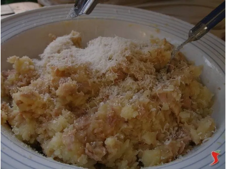 patate, tonno e parmigiano