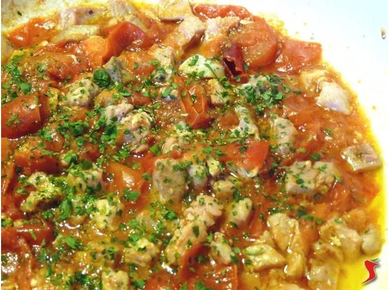tonno fresco con pomodorini