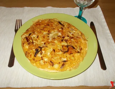 Frittata con cipolle e patate
