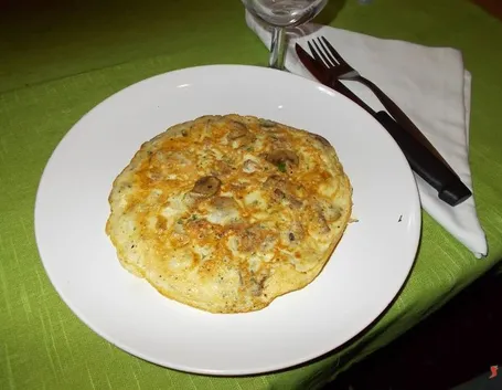 La frittata con i funghi