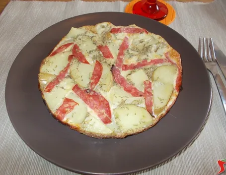 Frittata con patate al forno