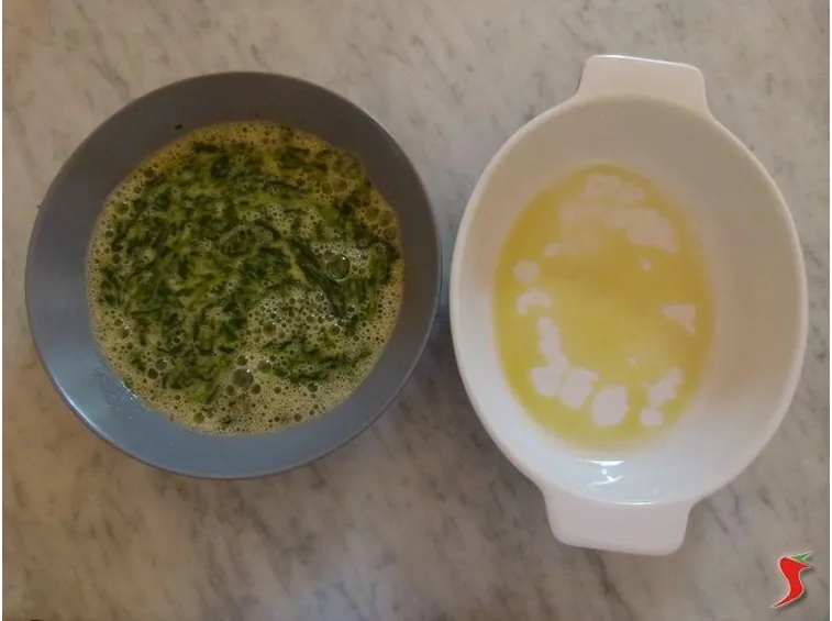 riporre olio in una pirofila