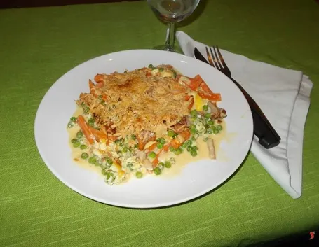 Le carote con i piselli