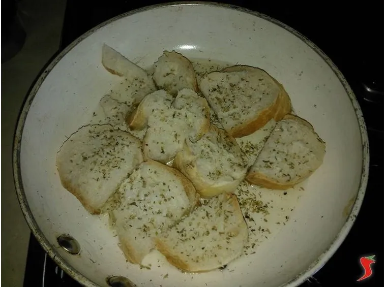 crostini che cuociono