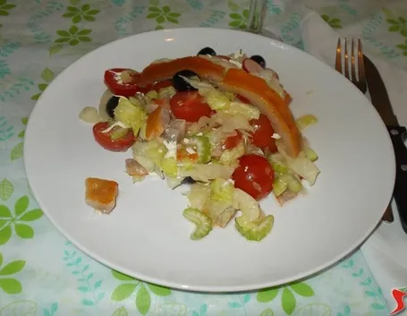 L'insalata al salmone affumicato