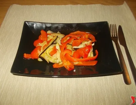 Peperoni, zucchine e melanzane
