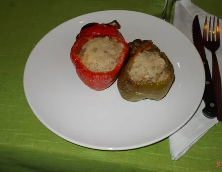 I peperoni ripieni di carne