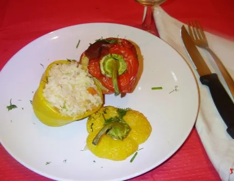 I peperoni ripieni di riso