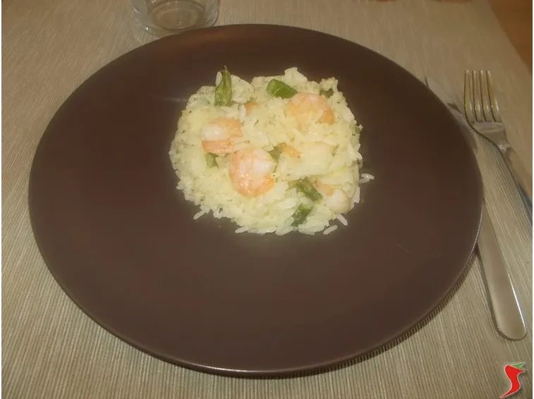 Riso asparagi e gamberetti
