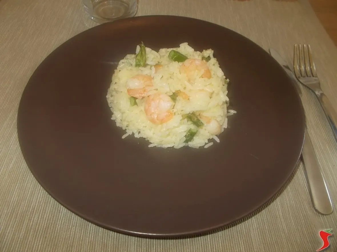 Riso asparagi e gamberetti
