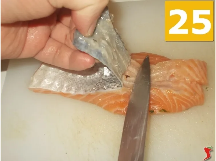 Preparazione del salmone