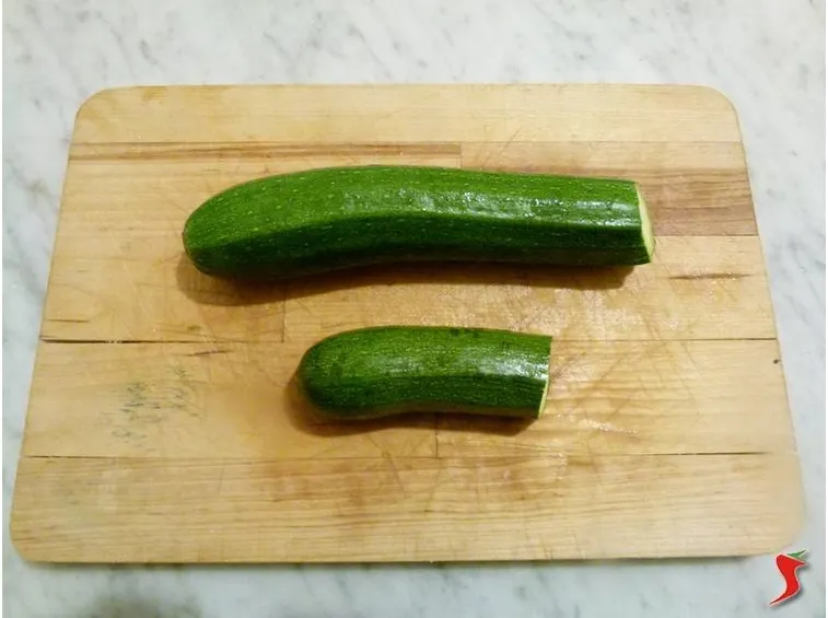 taglio delle zucchine