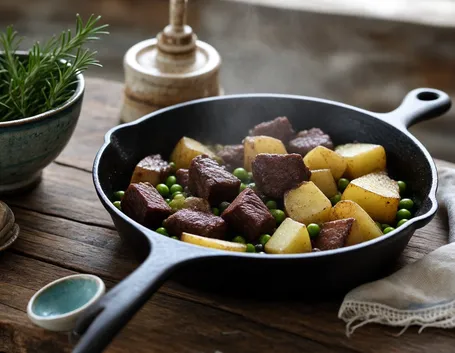 Spezzatino patate e piselli video ricetta