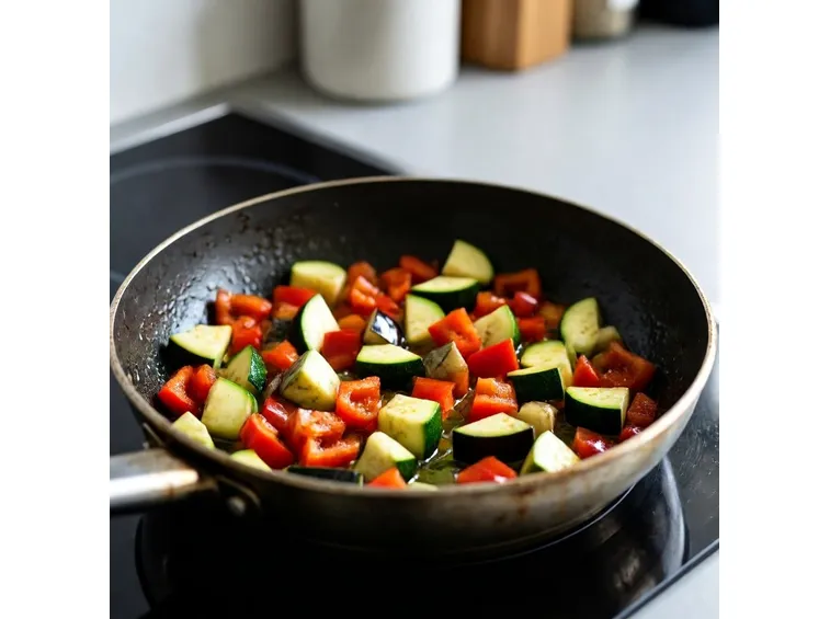 Preparazione peperonata