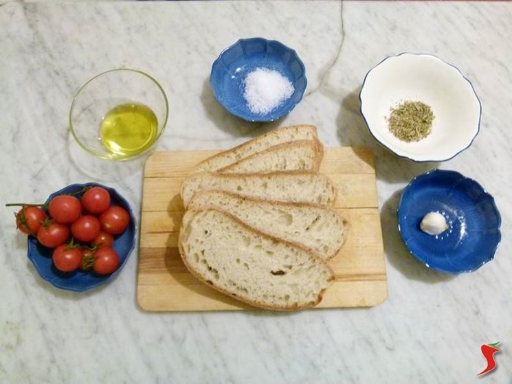 ingredienti bruschette