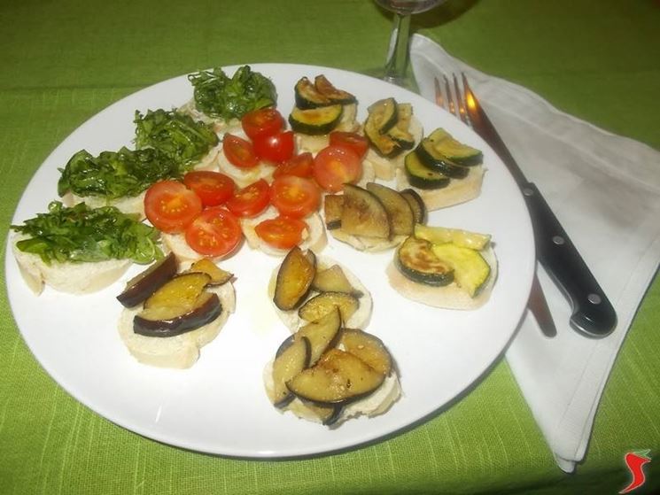 I crostini vegetariani