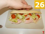 Panino cotto e mozzarella